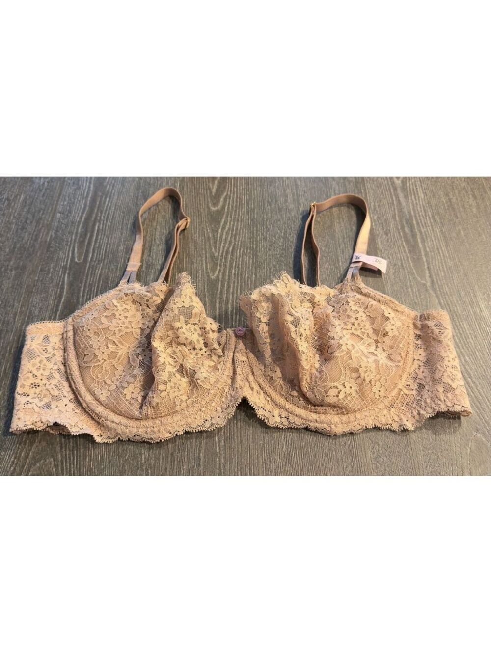 Victoria's Secret Dream Angels Parline Unlined Lace Balconette Bra 38C